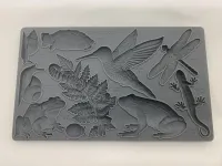 Iron Orchid Designs "Dewdrop Pond" Botanical Nature Silicone Mould - IOD Mould Slightly USED  – Image 1