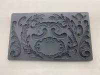 Iron Orchid Designs "Olive Crest" Mediterranean Scroll Silicone Mould - IOD Mould Slightly USED  – Image 1