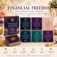 Financial Freedom Affirmation Cards - Printable Abundance & Money Mindset Cards – Image 1