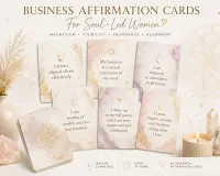 Business Affirmation Cards for Soul-Led Women – Image 1