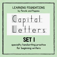 Capital Letter Handwriting Practice Worksheets - Set 1 – Image 1