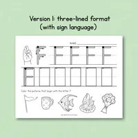 Capital Letter Handwriting Practice Worksheets - Set 1 – Image 2