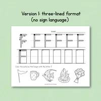 Capital Letter Handwriting Practice Worksheets - Set 1 – Image 3