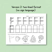 Capital Letter Handwriting Practice Worksheets - Set 1 – Image 5