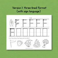 Capital Letter Handwriting Practice Worksheets — Set 2 – Image 2