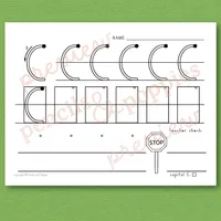 Capital Letter Handwriting Practice Worksheets — Set 2 – Image 11