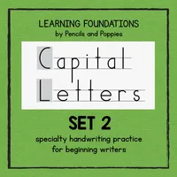 Capital Letter Handwriting Practice Worksheets — Set 2 – Image 1