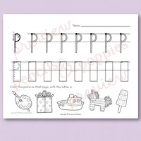 Lowercase Letter Handwriting Practice — Set 1 – Image 6