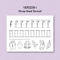 Lowercase Letter Handwriting Practice — Set 1 – Image 2