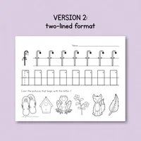 Lowercase Letter Handwriting Practice — Set 1 – Image 3