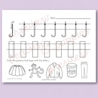 Lowercase Letter Handwriting Practice — Set 1 – Image 8