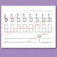 Lowercase Letter Handwriting Practice — Set 2 – Image 9