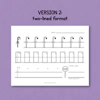 Lowercase Letter Handwriting Practice — Set 2 – Image 3