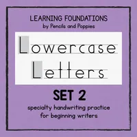 Lowercase Letter Handwriting Practice — Set 2 – Image 1