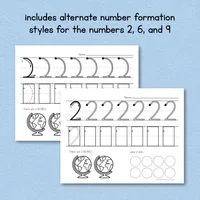Numbers 1–10 Handwriting and Counting Practice – Image 3