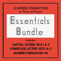 The Essentials Handwriting Bundle - Capitals, Lowercase, and Numbers plus FREE BONUS – Image 1