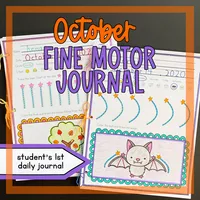 October Fine Motor Journal for Preschoolers – Image 1