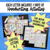 Preschool Capital Letter Handwriting Practice – Image 2