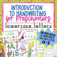 Preschool Lowercase Letter Handwriting Practice – Image 1