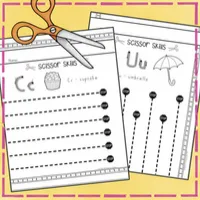 Scissor Skills with Alphabet Practice: Preschool Fine Motor Practice - Level 1 of 3 – Image 5
