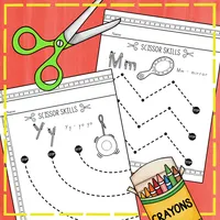 Scissor Skills and Alphabet Practice Level 2: Curves and Zigzags – Image 5