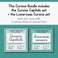 Cursive Bundle | Beginner Cursive Bundle: Capital + Lowercase Letters – Image 2