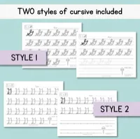 Cursive Capitals | Beginner Cursive Capital Letters – Image 2