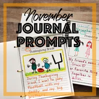 November Creative Writing & Handwriting Journal for Kids – Image 1