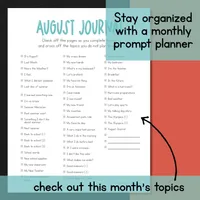 August Journal for Creative Writing + Handwriting – Image 8