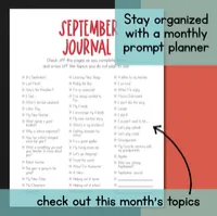 September Journal for Creative Writing + Handwriting – Image 9