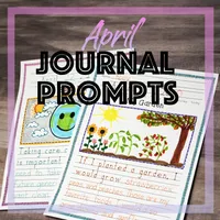 April Creative Writing & Handwriting Journal for Kids – Image 1