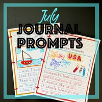 July Creative Writing & Handwriting Journal for Kids – Image 1