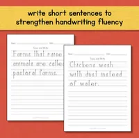 Farm Handwriting Practice — From Letters to Words & Sentences – Image 4