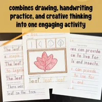 FALL Draw, Write & Imagine — Directed Drawing + Handwriting & Creative Writing Practice – Image 2