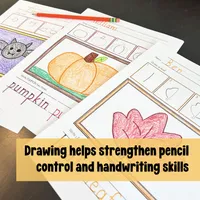 FALL Draw, Write & Imagine — Directed Drawing + Handwriting & Creative Writing Practice – Image 4