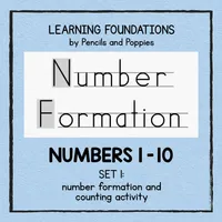 Numbers 1–10 Handwriting and Counting Practice – Image 1