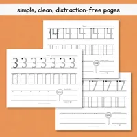 Numbers 1-20 Handwriting Formation Practice – Image 6