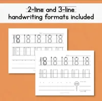 Numbers 1-20 Handwriting Formation Practice – Image 5