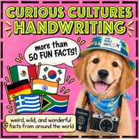 Curious Cultures Trivia Handwriting Practice – Image 1