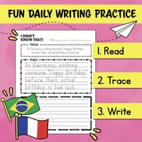 Curious Cultures Trivia Handwriting Practice – Image 3