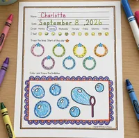 September Fine Motor Journal for Preschoolers – Image 10