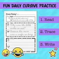 Cursive Comedy | Daily Handwriting Practice – Image 3