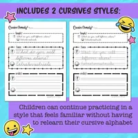 Cursive Comedy | Daily Handwriting Practice – Image 4