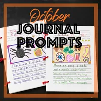 October Creative Writing & Handwriting Journal for Kids – Image 1