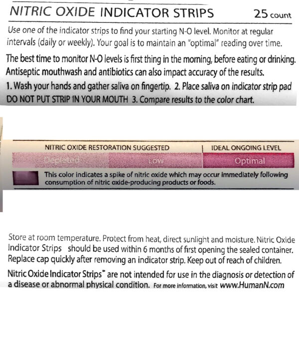 Human N Nitric Oxide Indicator Strips – Image 2