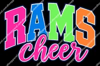 Rams Cheer Neon 2 DTF Transfer – Image 1