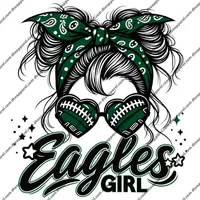 Eagles Girl DTF Transfer – Image 1