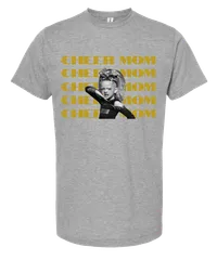 Cheer Mom - Custom Picture & Name – Heather Grey, Small