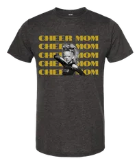 Cheer Mom - Custom Picture & Name – Heather Graphite, Small