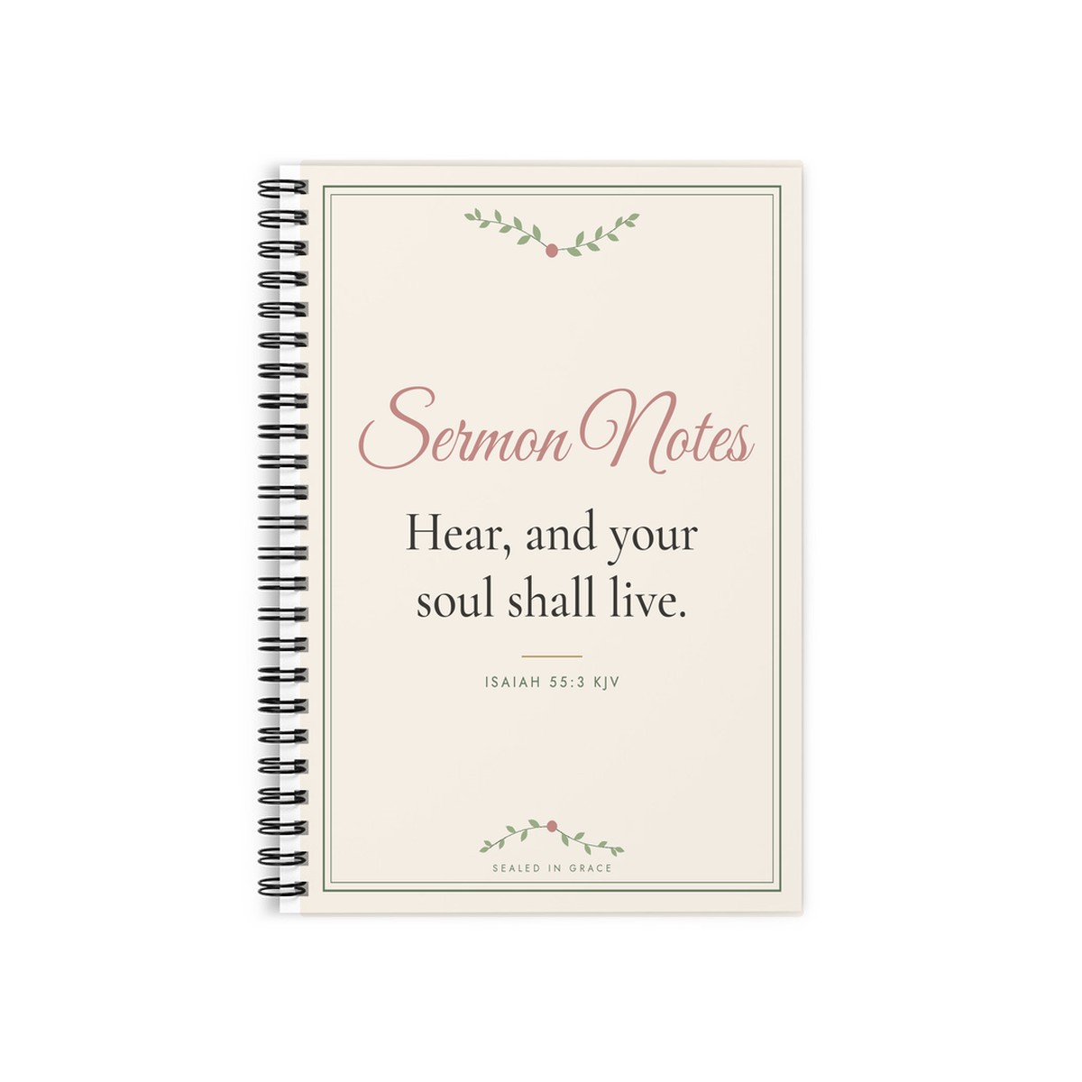 Sermon Notes Spiral Notebook – Image 2